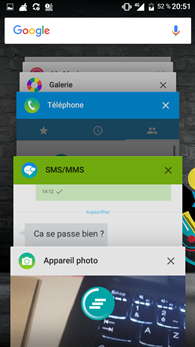 Wiko Ufeel : applications récentes