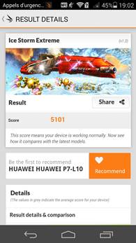 Huawei Ascend P7 : 3Dmark
