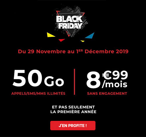 Auchan Télécom : un forfait mobile 50 Go à 8,99 euros pour le Black Friday