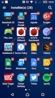 Sony Xperia M5 interface