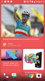 HTC Desire interface