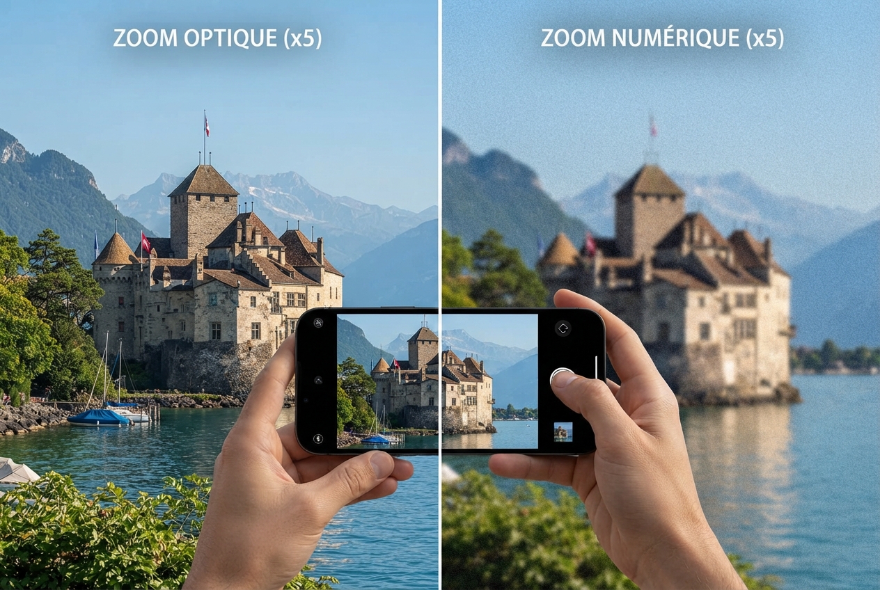 Zoom optique ou zoom numérique : quelle différence ?