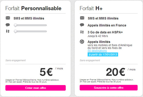 Joe Mobile (SFR) passe au débit H+ 42 Mbps et inclut les appels internationaux