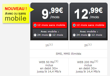 NRJ Mobile fait évoluer ses forfaits bloqués Be Live