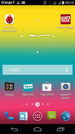 SoshPhone 4G interface