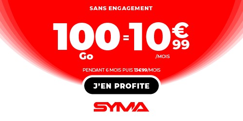 promo forfait Syma 100Go