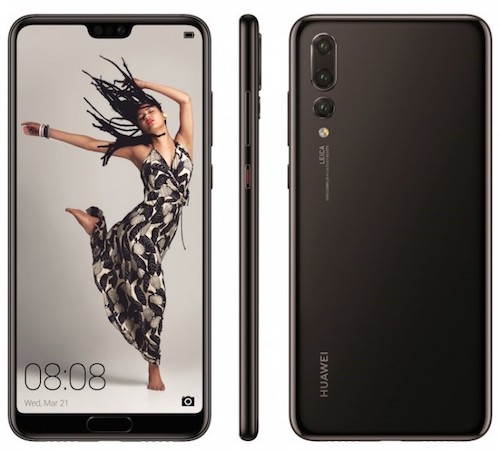 Huawei P20 : les trois modèles dotés d’écrans à encoche