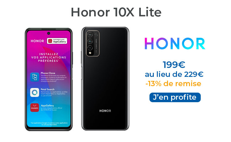 Le nouveau Honor 10X Lite est officiel avec un très grand écran et une énorme batterie