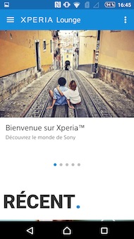 Sony Xperia M5 interface