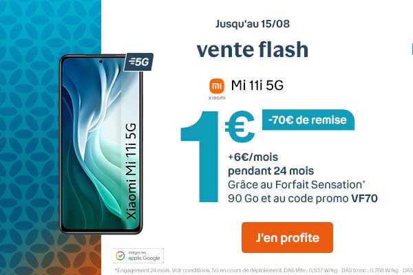 VENTE FLASH : le Xiaomi Mi 11i à prix canon chez Bouygues Telecom !