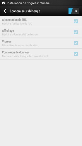 HTC One Max : économiseur d'énergie