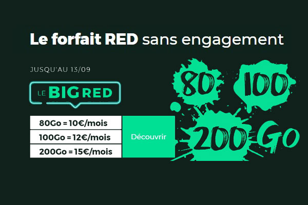 RED by SFR : les folles promotions sur les forfaits BIG RED sont de retour !
