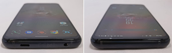 Profil supérieur et inférieur de l'Asus ROG Phone 5s Pro