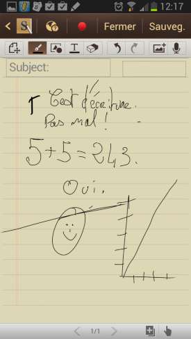 Samsung Galaxy Note 2 : Dessin