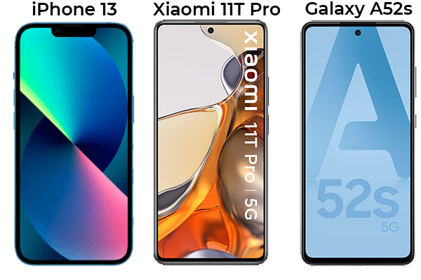Les 3 meilleurs Smartphones du mois : iPhone 13, Galaxy A52s et Xiaomi 11T Pro !