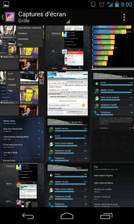 LG Google Nexus 4 : système d'exploitation + interface utilisateur + nouveautés d'Android 4.2 Jelly Bean