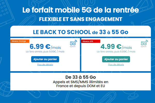 Bonne nouvelle ! Prolongation de la superbe promo Youprice avec son forfait ajustable de 33Go à 55Go dès 4,99€ sur réseau Orange ou SFR