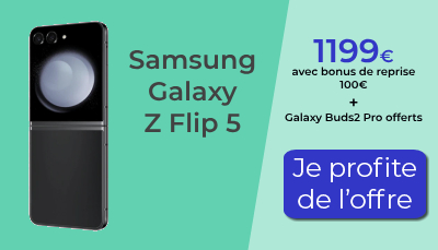 Le Samsung Galaxy Z Flip5 sur le site de Samsung