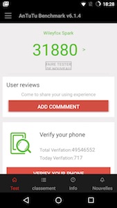 Wileyfox Spark performance