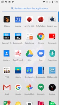 OnePlus 5 : interface (menu)