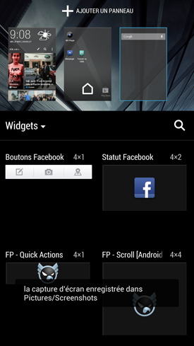 HTC Desire 500 : widget