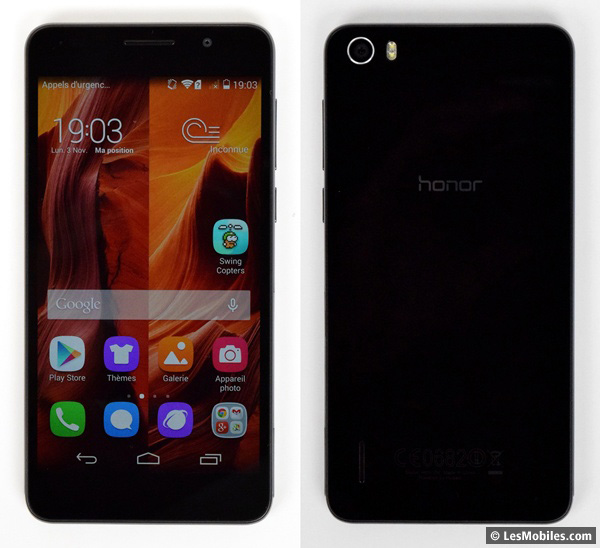 Honor 6 : avant / arrière