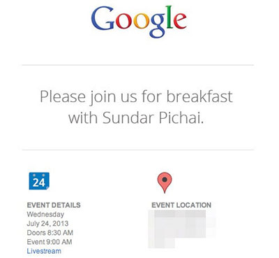 Google : une conférence le 24 juillet prochain, pour dévoiler Android 4.3 Jelly Bean et la Nexus 2 7'' ?