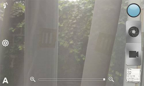 Test HTC One V : interface fonction photo