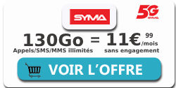 forfait 130Go SYMA