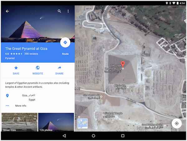 Google Maps : une mise à jour numérotée 9.1 très touristique