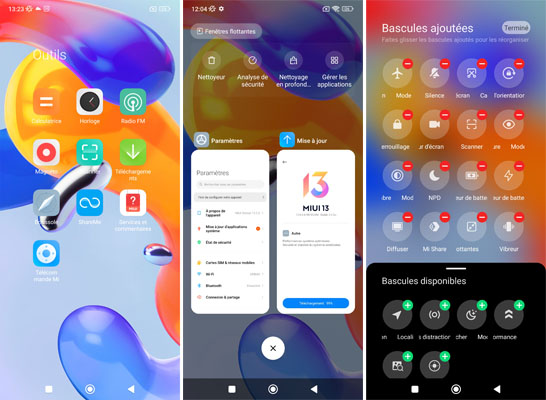 Suite interface Xiaomi Redmi Note 11 Pro 5G