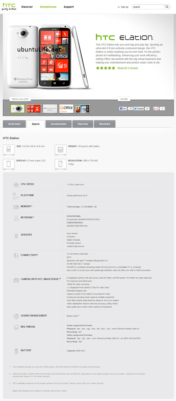 HTC Elation : la fiche technique du Windows Phone 8 quadruple coeur en fuite, mais est-elle vraiment crédible ?