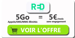 promo forfait RED 5Go