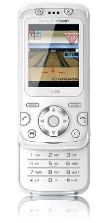 Sony Ericsson F305, 1er mobile « motion gaming »