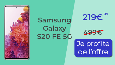 Samsung Galaxy S20 FE 5G promotion soldes