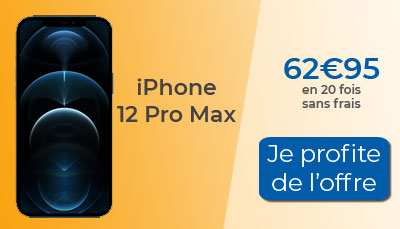 iPhone 12 pro max financement boulanger