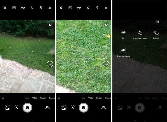 Interface caméra du TCL 20 R 5G