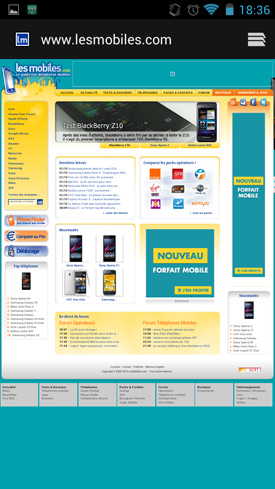 Wiko Cink Peax 2 : navigateur