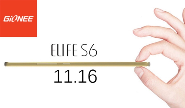 Gionee dévoilera l'Elife S6 le 16 novembre