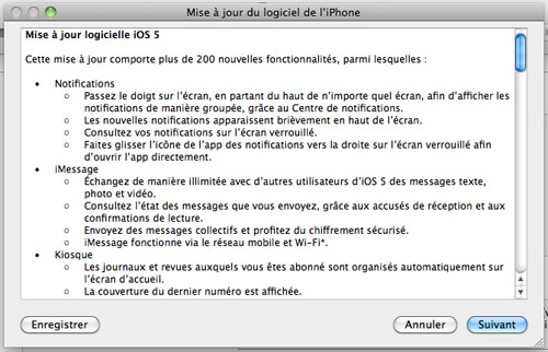 iPhone : iOS 5 est disponible au téléchargement