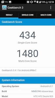 HTC Desire performances
