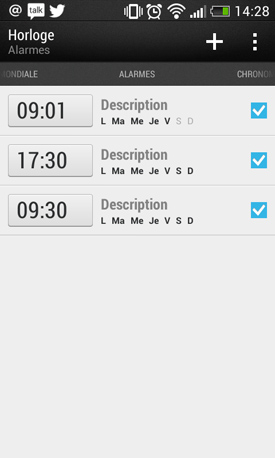 HTC Desire 500 : newsfeed