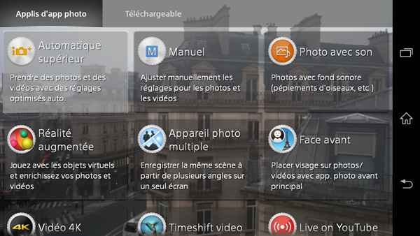 Sony Xperia Z3 : appareil photo