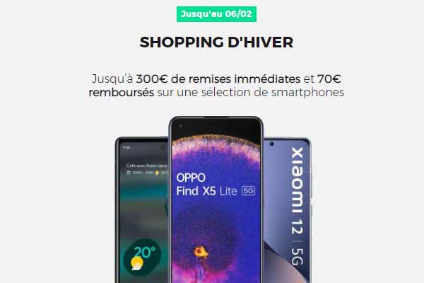 Shopping d’hiver : coup de froid sur les prix de vos smartphones préférés chez RED By SFR