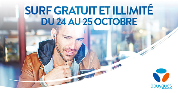 Bouygues Telecom et B&YOU : week-end data illimité (24 et 25 octobre)