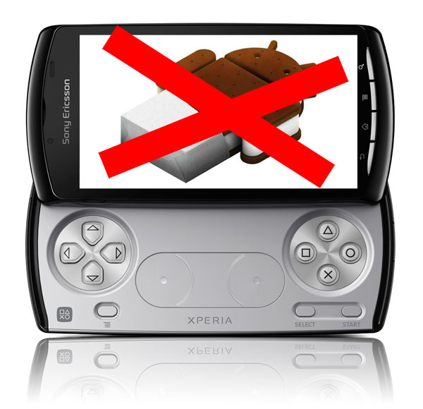 Le Sony Xperia Play ne sera finalement pas mis à jour sous Android 4.0 ICS