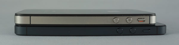 Test iPhone 5 : comparatif taille avec l'iPhone 4S