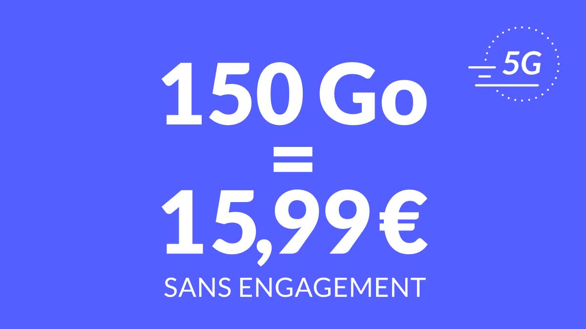 Ce maxi forfait mobile écolo propose 150Go de 5G à prix cassé