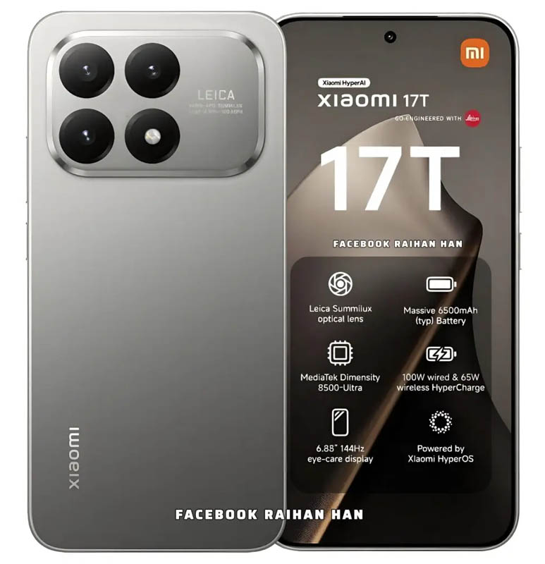 Xiaomi 17T leaks