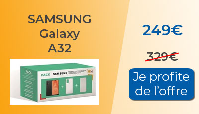 Pack Samsung Galaxy A32 en promo chez Fnac
